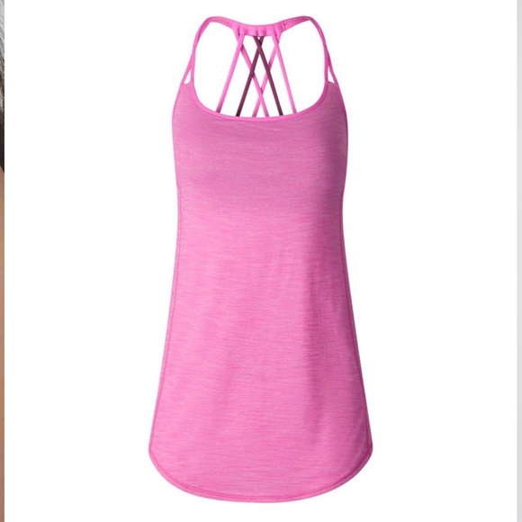 lululemon athletica Lighten Up Tank - Heathered Pink - Picture 2 of 9